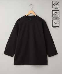 七分袖」に該当するTシャツ/カットソー（ブラック/黒色系