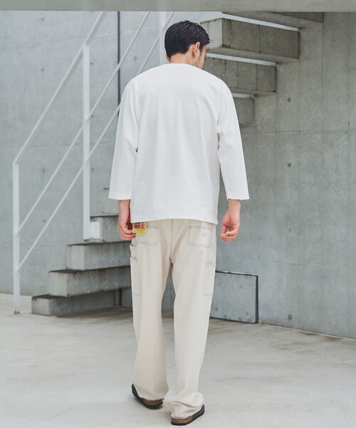 coen(コーエン)の「クリーンプラス7分袖Tシャツ【抗菌防臭・防汚(食品汚れ)・UVカット】(Tシャツ/カットソー・メンズ・ブラック/ホワイト/ベージュ/ネイビー・L/XL/S/M)」の7枚目の写真