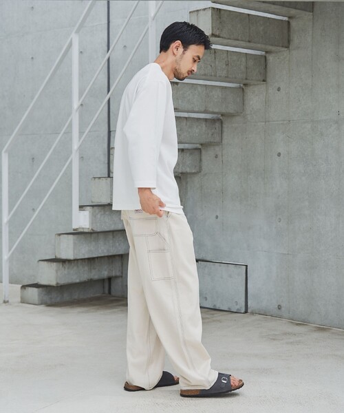 coen(コーエン)の「クリーンプラス7分袖Tシャツ【抗菌防臭・防汚(食品汚れ)・UVカット】(Tシャツ/カットソー・メンズ・ブラック/ホワイト/ベージュ/ネイビー・L/XL/S/M)」の19枚目の写真