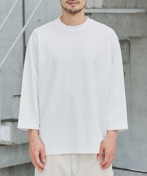 coen(コーエン)の「クリーンプラス7分袖Tシャツ【抗菌防臭・防汚(食品汚れ)・UVカット】(Tシャツ/カットソー・メンズ・ブラック/ホワイト/ベージュ/ネイビー・L/XL/S/M)」の14枚目の写真