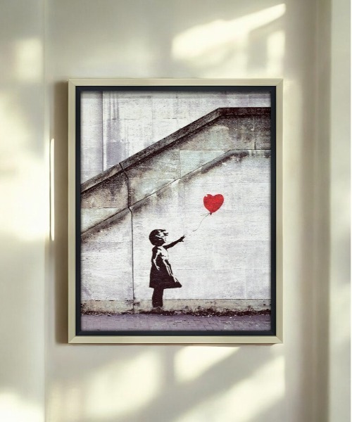 バンクシー BANKSY ポスター バルーン オリジナル　限定 COA 付き セール】バンクシー レッド バルーン（ポスター/アート
