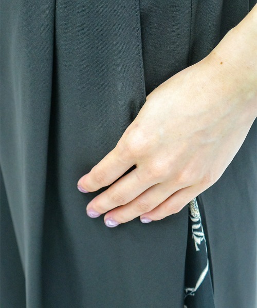 axes femme(アクシーズファム)の「オーナメント柄切替ワイドパンツ(その他パンツ・レディース・ブラック/ミント/キャメル・FREE)」の12枚目の写真