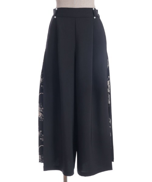 axes femme(アクシーズファム)の「オーナメント柄切替ワイドパンツ(その他パンツ・レディース・ブラック/ミント/キャメル・FREE)」の13枚目の写真