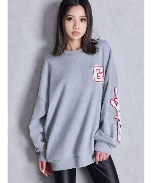 GYDA（ジェイダ）の「palm tree Gydies Lovingサガラスウェットトップス（スウェット・レディース・オフホワイト/グレー/ブルー/ブラック・FREE）」の20枚目の写真