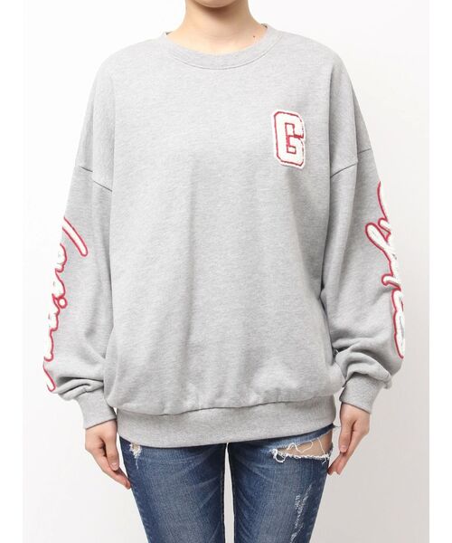 GYDA（ジェイダ）の「palm tree Gydies Lovingサガラスウェットトップス（スウェット・レディース・オフホワイト/グレー/ブルー/ブラック・FREE）」の5枚目の写真