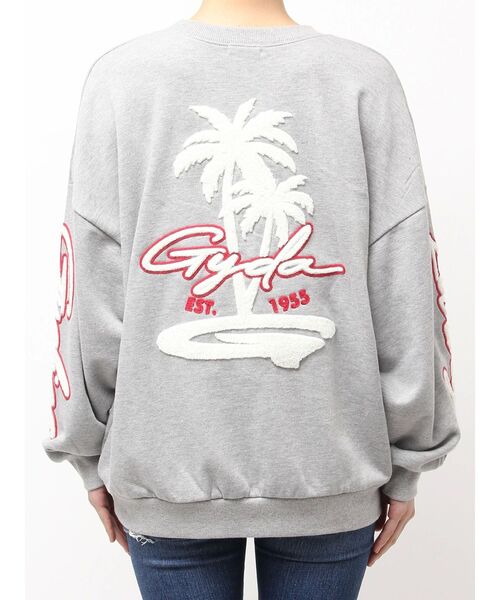 GYDA（ジェイダ）の「palm tree Gydies Lovingサガラスウェットトップス（スウェット・レディース・オフホワイト/グレー/ブルー/ブラック・FREE）」の7枚目の写真