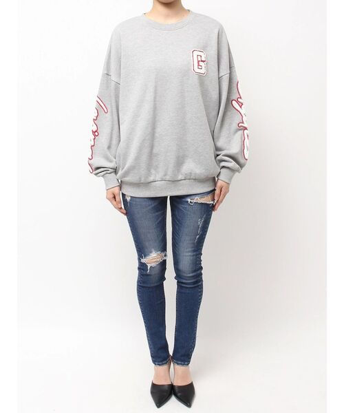 GYDA（ジェイダ）の「palm tree Gydies Lovingサガラスウェットトップス（スウェット・レディース・オフホワイト/グレー/ブルー/ブラック・FREE）」の14枚目の写真