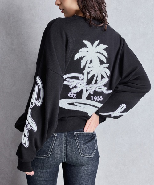 GYDA（ジェイダ）の「palm tree Gydies Lovingサガラスウェットトップス（スウェット・レディース・オフホワイト/グレー/ブルー/ブラック・FREE）」の19枚目の写真