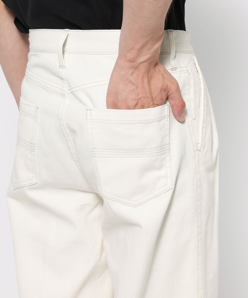 セール】ワイドデニムスラックスパンツ(HARE)（デニムパンツ