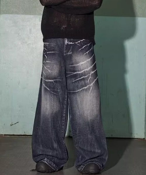 ヒゲ加工バギーデニム（デニムパンツ）｜SHIBUYA Zy.（シブヤジー）の
