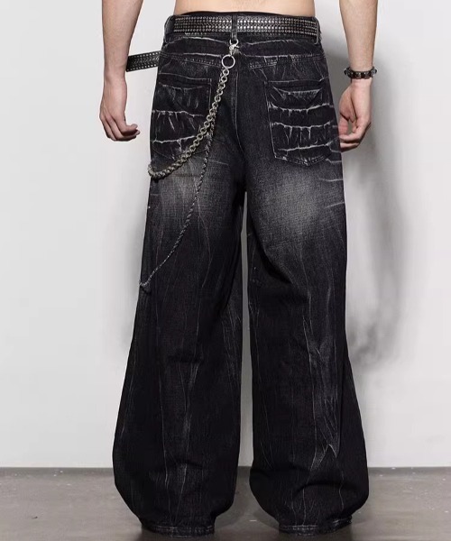 ヒゲ加工バギーデニム（デニムパンツ）｜SHIBUYA Zy.（シブヤジー）の
