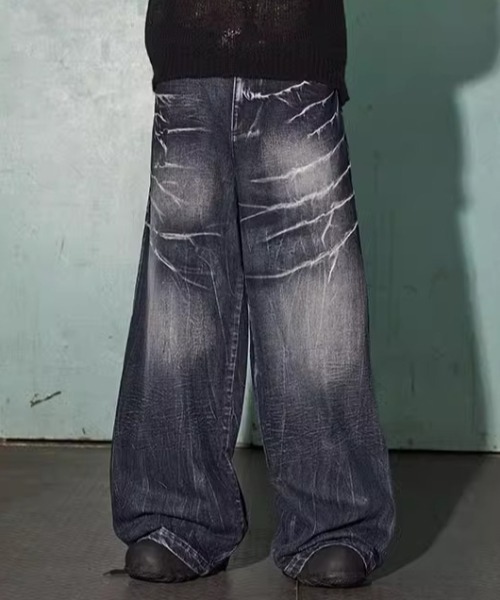 ヒゲ加工バギーデニム（デニムパンツ）｜SHIBUYA Zy.（シブヤジー）の