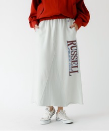 【RUSSELL ATHLETIC/ラッセル アスレチック】Wmns Brushed SK/スウェットロングスカート/スウェット/スカート/ロング丈【WEB限定】