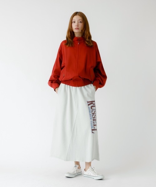 Russell Athletic(ラッセルアスレティック)の「【RUSSELL ATHLETIC/ラッセル アスレチック】Wmns Brushed SK/スウェットロングスカート/スウェット/スカート/ロング丈【WEB限定】(スカート・レディース・アイボリー/グレー・S/M)」の11枚目の写真