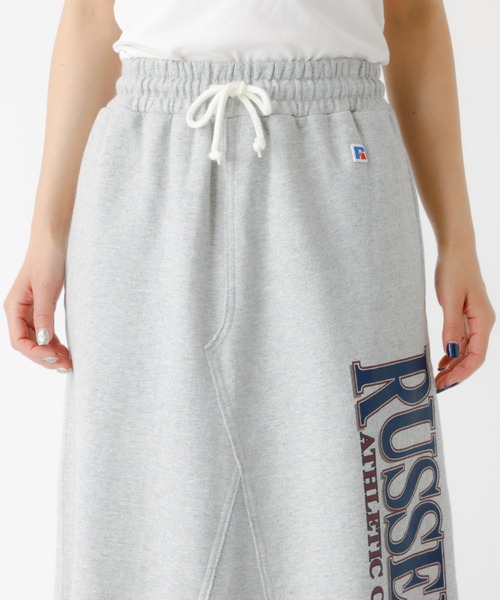 Russell Athletic(ラッセルアスレティック)の「【RUSSELL ATHLETIC/ラッセル アスレチック】Wmns Brushed SK/スウェットロングスカート/スウェット/スカート/ロング丈【WEB限定】(スカート・レディース・アイボリー/グレー・S/M)」の13枚目の写真
