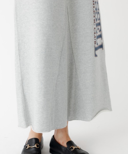 Russell Athletic(ラッセルアスレティック)の「【RUSSELL ATHLETIC/ラッセル アスレチック】Wmns Brushed SK/スウェットロングスカート/スウェット/スカート/ロング丈【WEB限定】(スカート・レディース・アイボリー/グレー・S/M)」の18枚目の写真