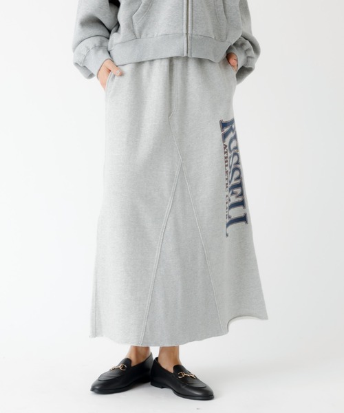 Russell Athletic(ラッセルアスレティック)の「【RUSSELL ATHLETIC/ラッセル アスレチック】Wmns Brushed SK/スウェットロングスカート/スウェット/スカート/ロング丈【WEB限定】(スカート・レディース・アイボリー/グレー・S/M)」の21枚目の写真