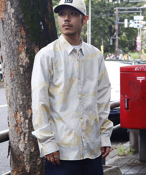 BAL（バル）の「BAL / バル HALF FLY BUTTON SHIRT（シャツ/ブラウス・メンズ・アイボリー・2/3）」の3枚目の写真