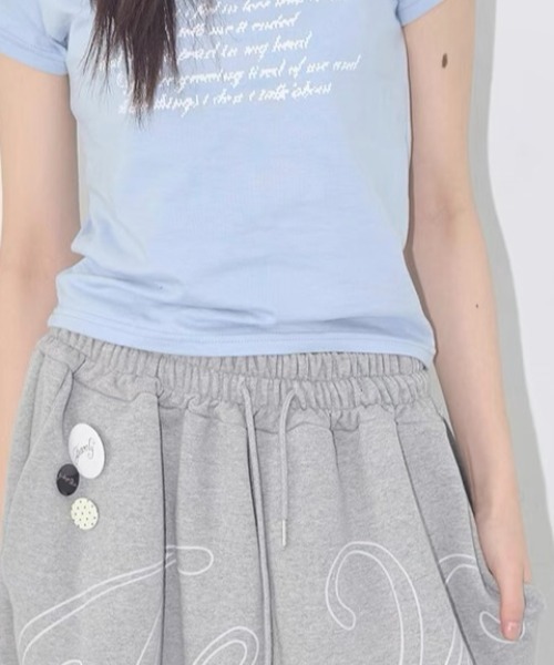 ViViDAY（ビビデー）の「天使の翼　バックプリントスウェットパンツ（スウェットパンツ・レディース・グレー/ブラック・M）」の18枚目の写真