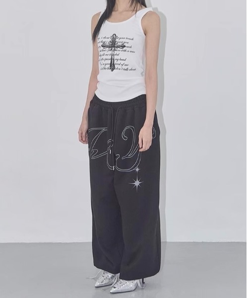 セール】天使の翼 バックプリントスウェットパンツ（スウェットパンツ