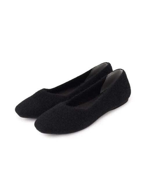 grove（グローブ）の「洗えるフェザーニットパンプス（パンプス・レディース・ブラック系3/ブラック系/ダークブラウン系3/グレー系3・M/L/S）」の2枚目の写真