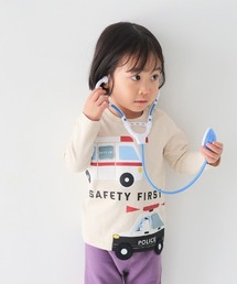 CHEEK ROOM（チークルーム）の「CHEEK ROOM/チークルーム 働く車　ロングＴシャツ（Tシャツ/カットソー）」