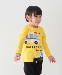 CHEEK ROOM | CHEEK ROOM/チークルーム 働く車 ロングTシャツ(Tシャツ/カットソー)