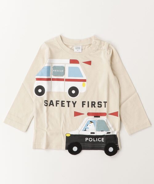 CHEEK ROOM（チークルーム）の「CHEEK ROOM/チークルーム 働く車　ロングＴシャツ（Tシャツ/カットソー・キッズ・アイボリー/イエロー/ラベンダー・80ｃｍ/90cm/100cm/110cm/120cm/130cm）」の8枚目の写真