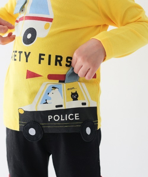 CHEEK ROOM（チークルーム）の「CHEEK ROOM/チークルーム 働く車　ロングＴシャツ（Tシャツ/カットソー・キッズ・アイボリー/イエロー/ラベンダー・80ｃｍ/90cm/100cm/110cm/120cm/130cm）」の20枚目の写真