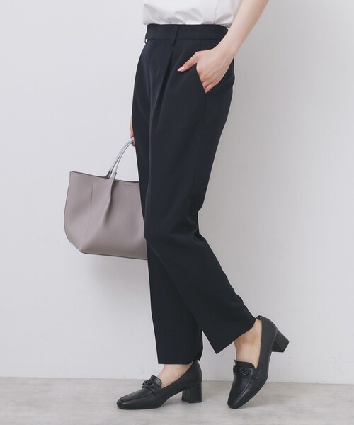 index（インデックス）の「ストレッチテーパードパンツ/セットアップ対応【洗濯機洗い可/イージーアイロン/防シワ】（その他パンツ・レディース・ナチュラル/ブラウン系その他/ブラック/ネイビー系5・34/36/38/40/42）」の17枚目の写真