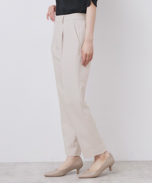 index（インデックス）の「ストレッチテーパードパンツ/セットアップ対応【洗濯機洗い可/イージーアイロン/防シワ】（その他パンツ・レディース・ナチュラル/ブラウン系その他/ブラック/ネイビー系5・34/36/38/40/42）」の10枚目の写真