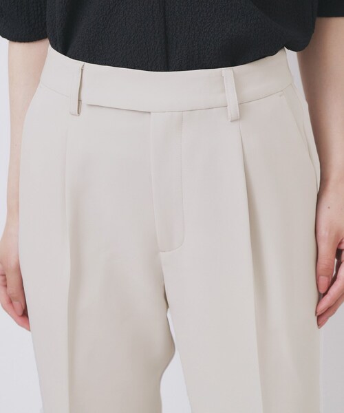 index（インデックス）の「ストレッチテーパードパンツ/セットアップ対応【洗濯機洗い可/イージーアイロン/防シワ】（その他パンツ・レディース・ナチュラル/ブラウン系その他/ブラック/ネイビー系5・34/36/38/40/42）」の8枚目の写真