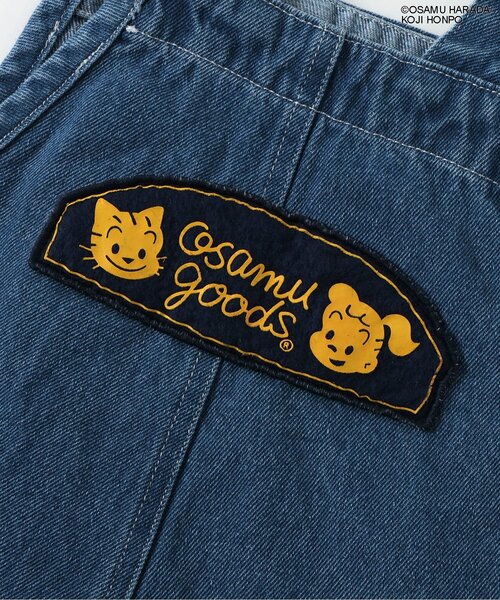 OSAMU GOODS(オサムグッズ)の「【OSAMU GOODSコラボ】 サロペット(サロペット/オーバーオール・キッズ・ベージュ/インディゴブルー・90/110/130)」の12枚目の写真