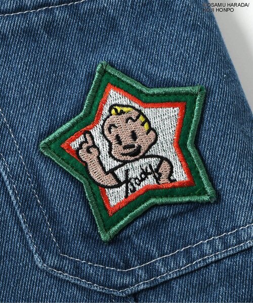 OSAMU GOODS(オサムグッズ)の「【OSAMU GOODSコラボ】 サロペット(サロペット/オーバーオール・キッズ・ベージュ/インディゴブルー・90/110/130)」の8枚目の写真