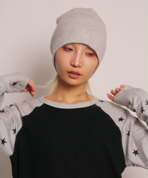 IMARI / イマリ 】 グリッター スター ラインストーン ビーニー
