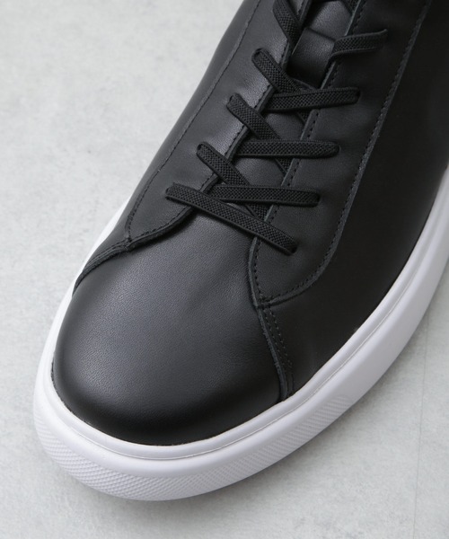 NANO universe（ナノユニバース）の「「N SERIES」アクティブレザースニーカー×BMZソール（スニーカー・メンズ・ブラック/ホワイト・28/27/26）」の7枚目の写真