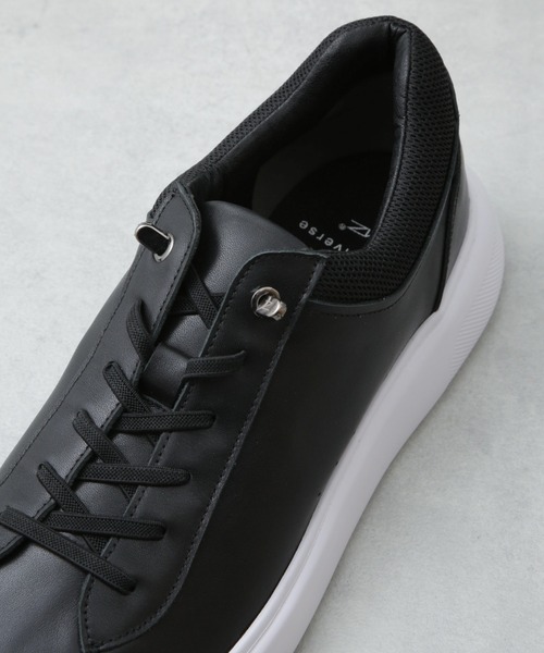 NANO universe（ナノユニバース）の「「N SERIES」アクティブレザースニーカー×BMZソール（スニーカー・メンズ・ブラック/ホワイト・28/27/26）」の8枚目の写真