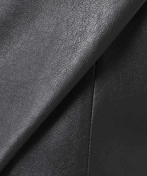 journal standard L'essage(ジャーナルスタンダードレサージュ)の「【金子綾さん着用】シンセティックレザーベスト(ブルゾン・レディース・ブラック・FREE)」の4枚目の写真