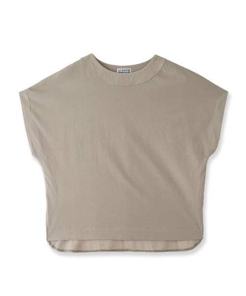 LA MARINE FRANCAISE（マリン フランセーズ）の「布帛コンビフレンチプルオーバー（Tシャツ/カットソー・レディース・ダークブルー/ブラック/ベージュ・FREE）」の3枚目の写真