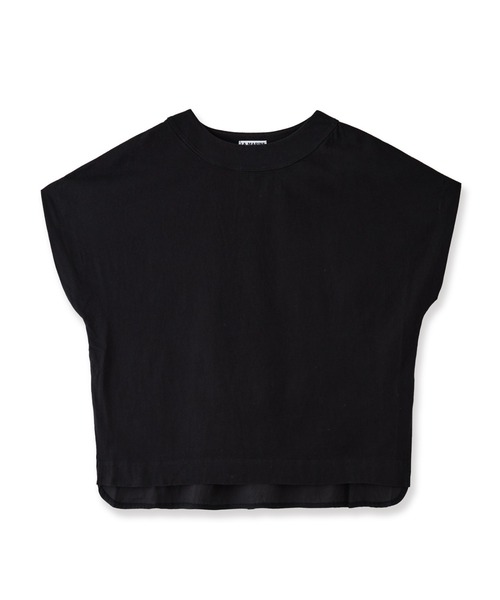 LA MARINE FRANCAISE（マリン フランセーズ）の「布帛コンビフレンチプルオーバー（Tシャツ/カットソー・レディース・ダークブルー/ブラック/ベージュ・FREE）」の2枚目の写真