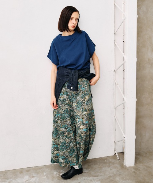 LA MARINE FRANCAISE（マリン フランセーズ）の「布帛コンビフレンチプルオーバー（Tシャツ/カットソー・レディース・ダークブルー/ブラック/ベージュ・FREE）」の7枚目の写真