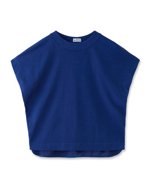 LA MARINE FRANCAISE（マリン フランセーズ）の「布帛コンビフレンチプルオーバー（Tシャツ/カットソー・レディース・ダークブルー/ブラック/ベージュ・FREE）」の9枚目の写真