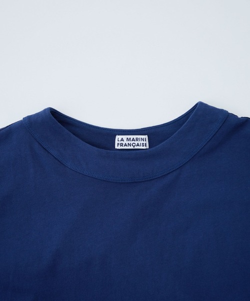 LA MARINE FRANCAISE（マリン フランセーズ）の「布帛コンビフレンチプルオーバー（Tシャツ/カットソー・レディース・ダークブルー/ブラック/ベージュ・FREE）」の10枚目の写真