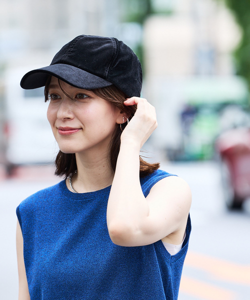 abahouse mavie(アバハウスマヴィ)の「ベロア キャップ(キャップ・レディース・ワイン/ブラック/グレー・フリー)」の8枚目の写真