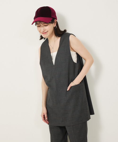 abahouse mavie(アバハウスマヴィ)の「ベロア キャップ(キャップ・レディース・ワイン/ブラック/グレー・フリー)」の11枚目の写真