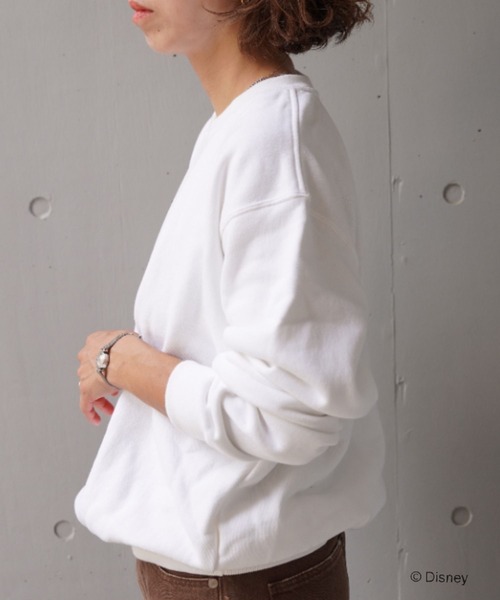 GOOD ROCK SPEED（グッドロックスピード）の「GOOD ROCK SPEED (グッドロックスピード) 別注/ミッキー/フロッキー/スウェット/UNISEX（Tシャツ/カットソー・レディース・ブラック/ホワイト・S/M/L/XL）」の3枚目の写真