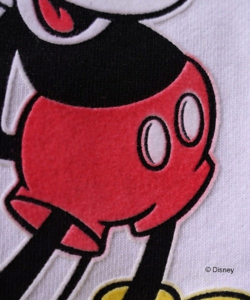 GOOD ROCK SPEED（グッドロックスピード）の「GOOD ROCK SPEED (グッドロックスピード) 別注/ミッキー/フロッキー/スウェット/UNISEX（Tシャツ/カットソー・レディース・ブラック/ホワイト・S/M/L/XL）」の4枚目の写真