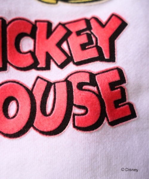 GOOD ROCK SPEED（グッドロックスピード）の「GOOD ROCK SPEED (グッドロックスピード) 別注/ミッキー/フロッキー/スウェット/UNISEX（Tシャツ/カットソー・レディース・ブラック/ホワイト・S/M/L/XL）」の5枚目の写真