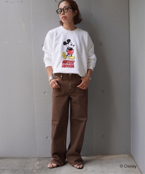 GOOD ROCK SPEED（グッドロックスピード）の「GOOD ROCK SPEED (グッドロックスピード) 別注/ミッキー/フロッキー/スウェット/UNISEX（Tシャツ/カットソー・レディース・ブラック/ホワイト・S/M/L/XL）」の9枚目の写真