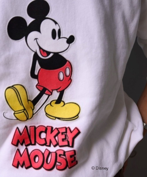 GOOD ROCK SPEED（グッドロックスピード）の「GOOD ROCK SPEED (グッドロックスピード) 別注/ミッキー/フロッキー/スウェット/UNISEX（Tシャツ/カットソー・レディース・ブラック/ホワイト・S/M/L/XL）」の10枚目の写真